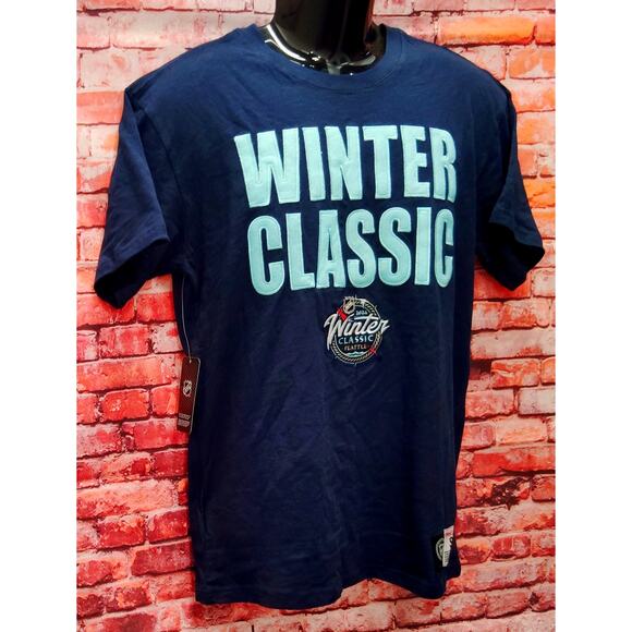 Seattle Kraken Shirt Men's Small Navy Blue Mitchell & Ness NHL Ice Hockey Sports - Picture 5 of 9